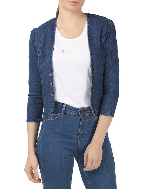 Buttoned Detail summer jacket - 12590507 - Standard Image - 1