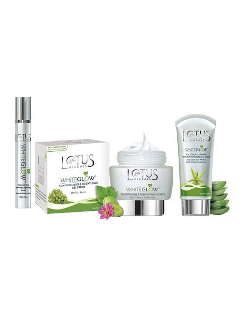 lotus herbals combo of facial foam 50 g, gel cream 60 g & serum 15 g - 12592471 - Very Small Image - 1