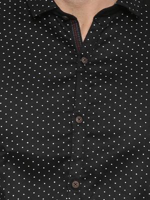 black cotton casual shirt - 12594033 - Standard Image - 4