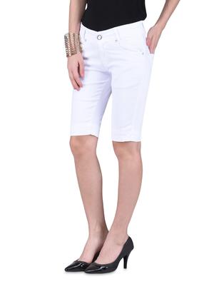 white cotton spandex capri - 1259732 - Standard Image - 2