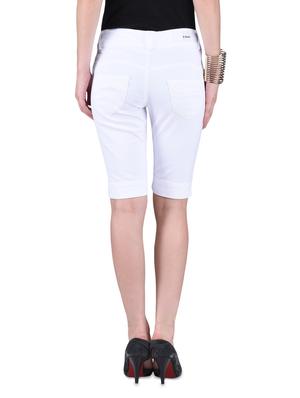 white cotton spandex capri - 1259732 - Standard Image - 3