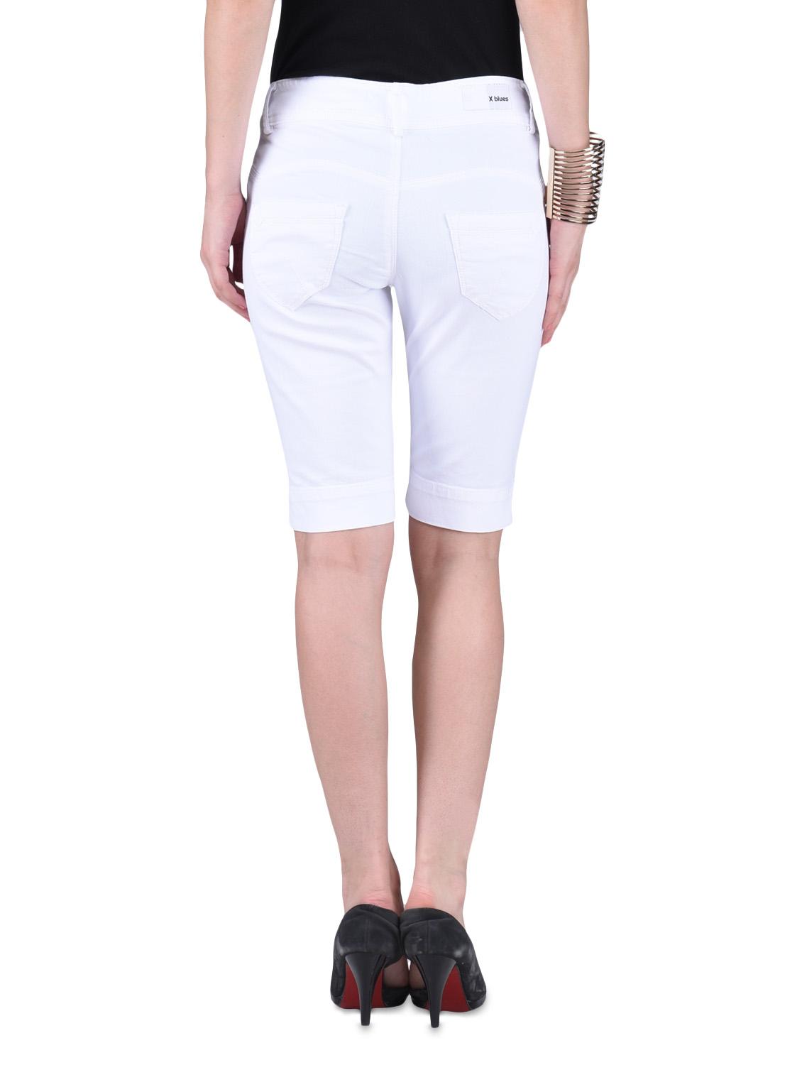 white cotton spandex capri - 1259732 - Zoom Image - 3