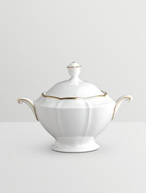 white printed ceramic tea set (29pcs) - 1259928 - Standard Image - 8