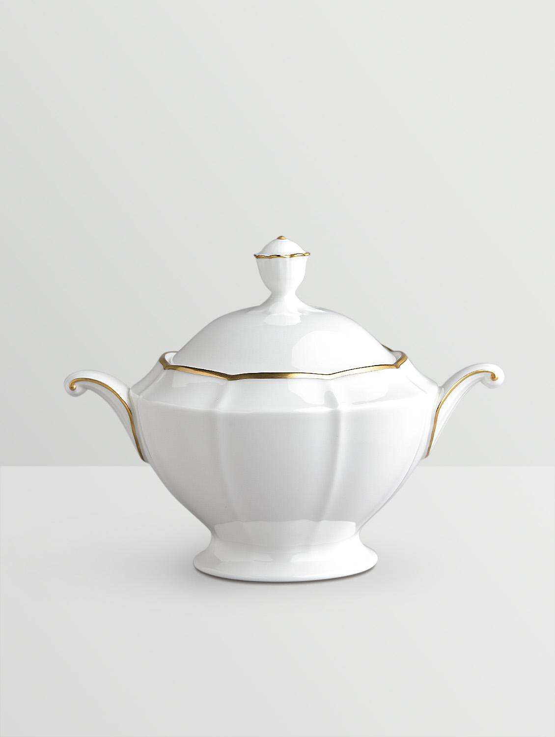 white printed ceramic tea set (29pcs) - 1259928 - Zoom Image - 8