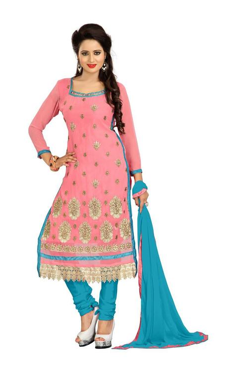 parinaaz georgette embroidered dress material - 1260655 - Very Small Image - 1