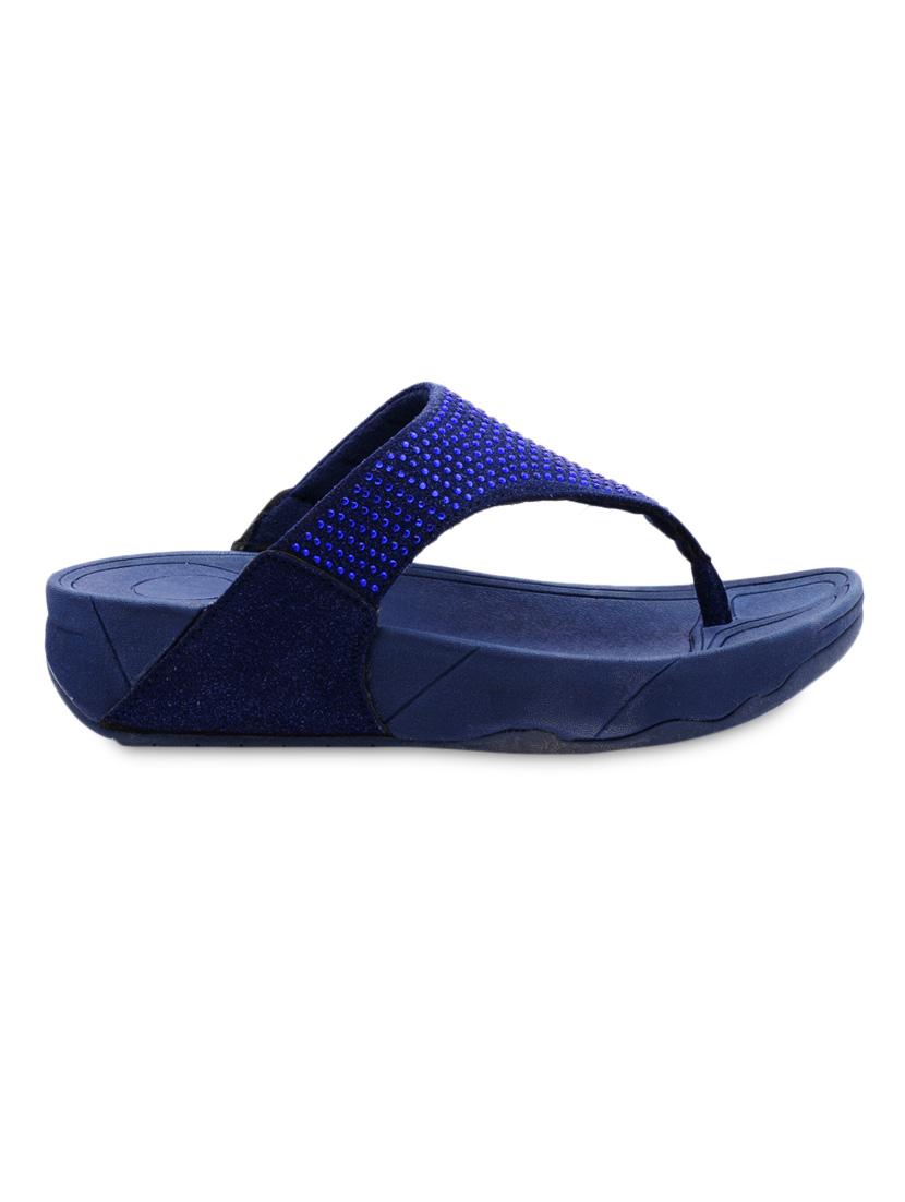 blue studded wedges - 1260842 - Zoom Image - 2