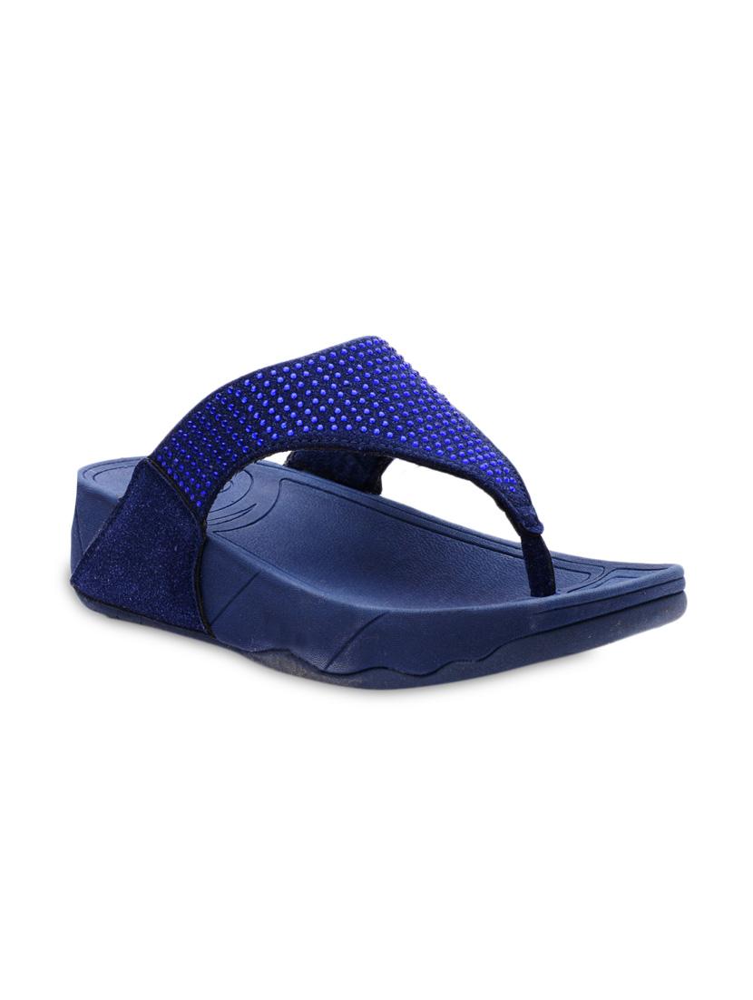 blue studded wedges - 1260842 - Zoom Image - 3