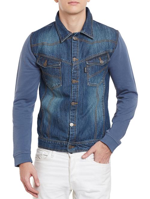 blue denim jacket - 12616178 - Standard Image - 1