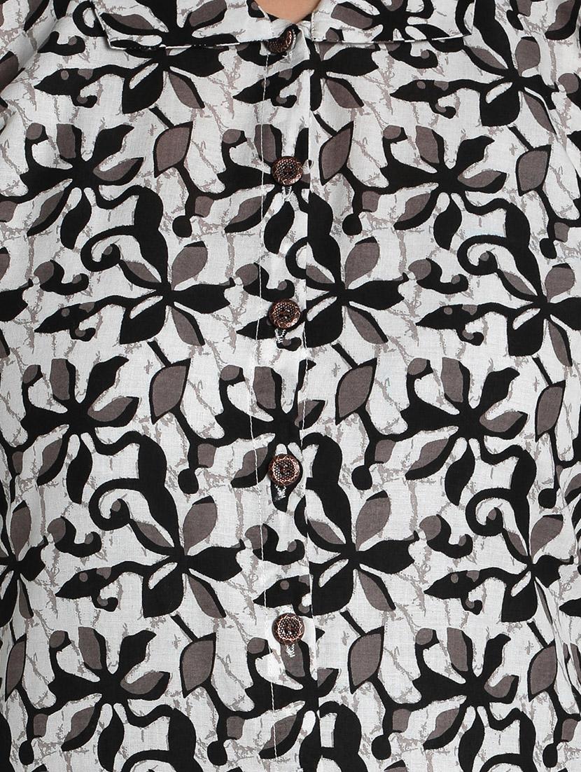 printed high-low kurta - 12648388 - Zoom Image - 4