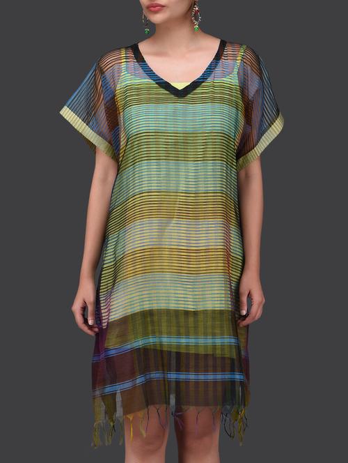 multicoloured cotton silk dress - 1265505 - Standard Image - 1