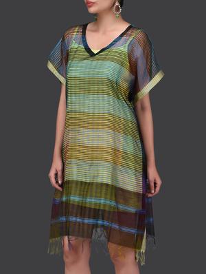 multicoloured cotton silk dress - 1265505 - Standard Image - 2