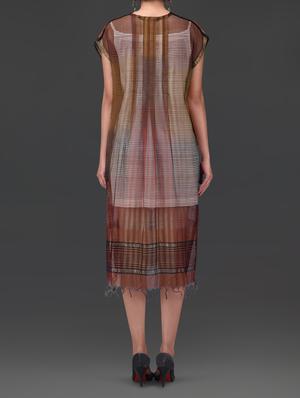 multicoloured cotton silk dress - 1265508 - Standard Image - 3