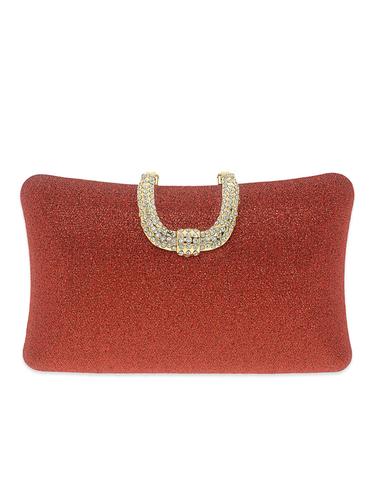 red satin clutch - 12676039 - Very Small Image - 1