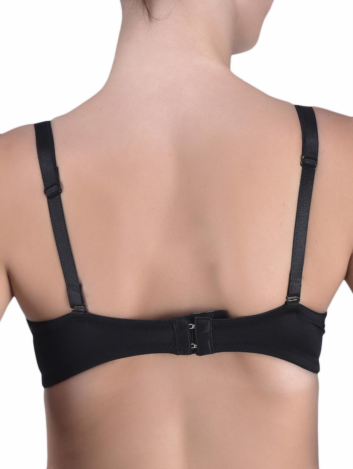 solid black slightly padded bra - 1268871 - Zoom Image - 3