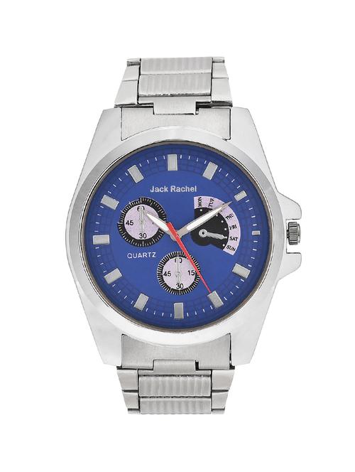 ROUND DAIL silver analog watch - 12691318 - Very Small Image - 1