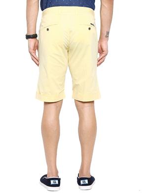 yellow cotton shorts - 12719657 - Standard Image - 3