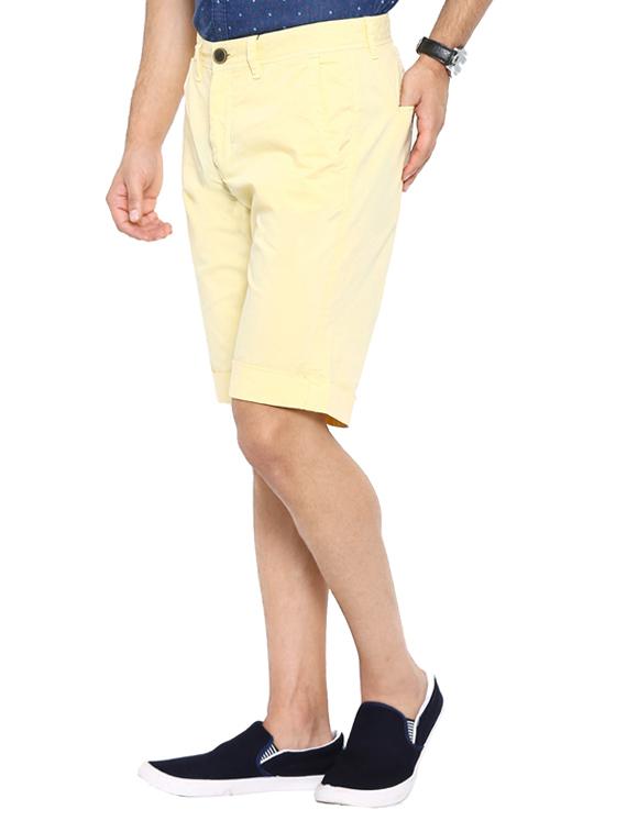 yellow cotton shorts - 12719657 - Zoom Image - 2