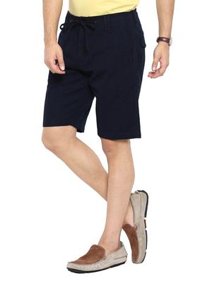 navy blue cotton shorts - 12719670 - Standard Image - 2