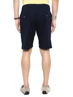 navy blue cotton shorts - 12719670 - Standard Image - 3