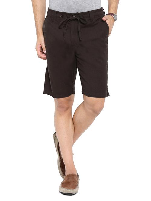 brown cotton shorts - 12719671 - Standard Image - 1