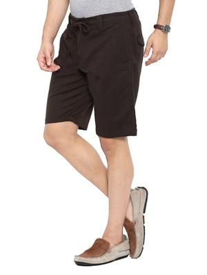 brown cotton shorts - 12719671 - Standard Image - 2