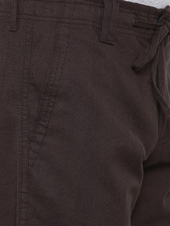 brown cotton shorts - 12719671 - Zoom Image - 4