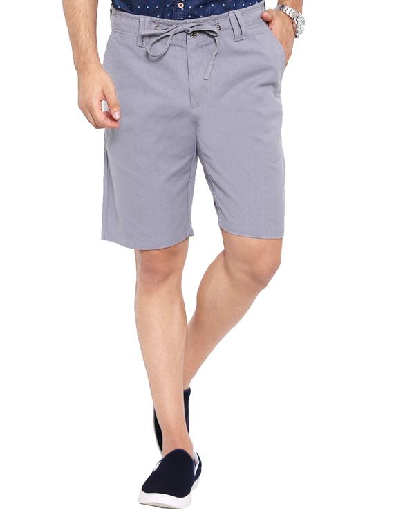 grey cotton shorts - 12719673 - Zoom Image - 1