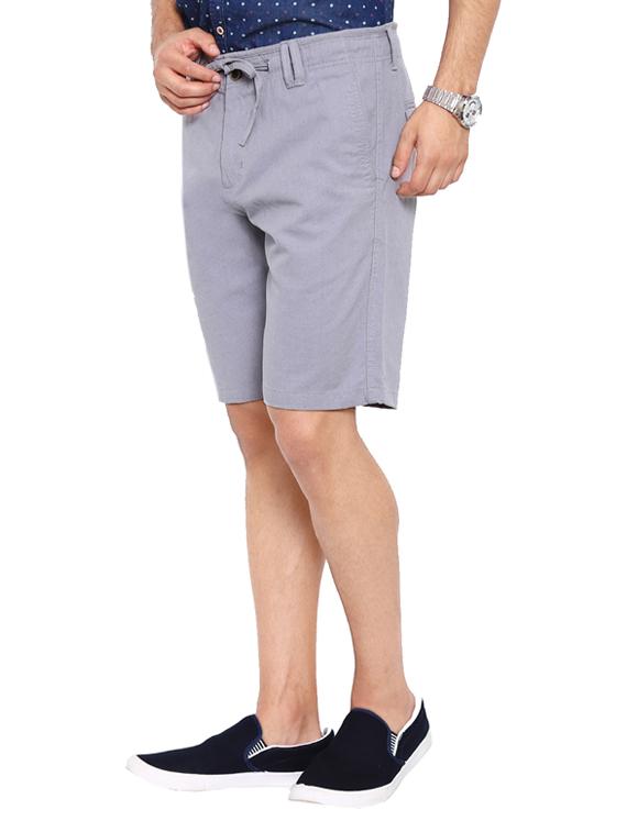 grey cotton shorts - 12719673 - Zoom Image - 2