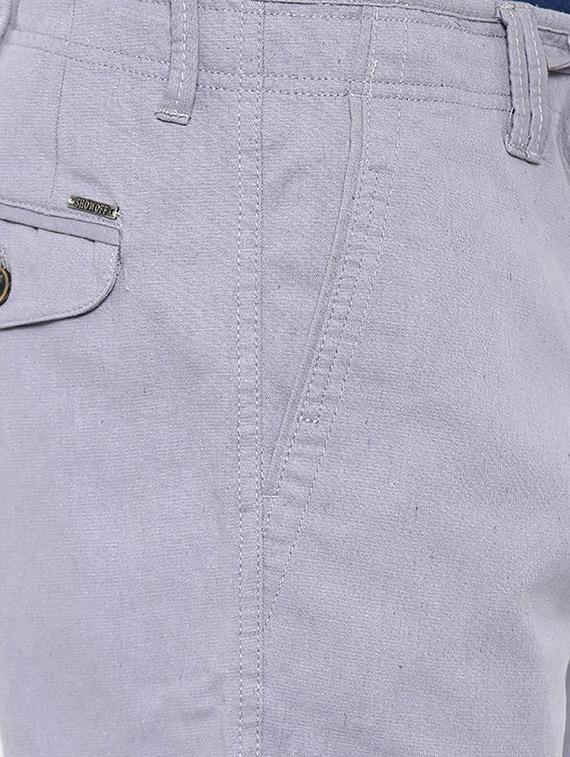 grey cotton shorts - 12719673 - Zoom Image - 4