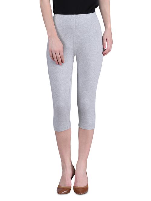 grey cotton lycra knee length 26" - 1275367 - Standard Image - 1