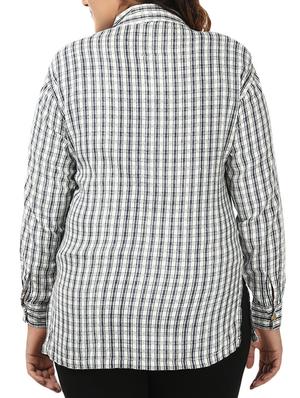 blue cotton plus shirt - 12754903 - Standard Image - 3