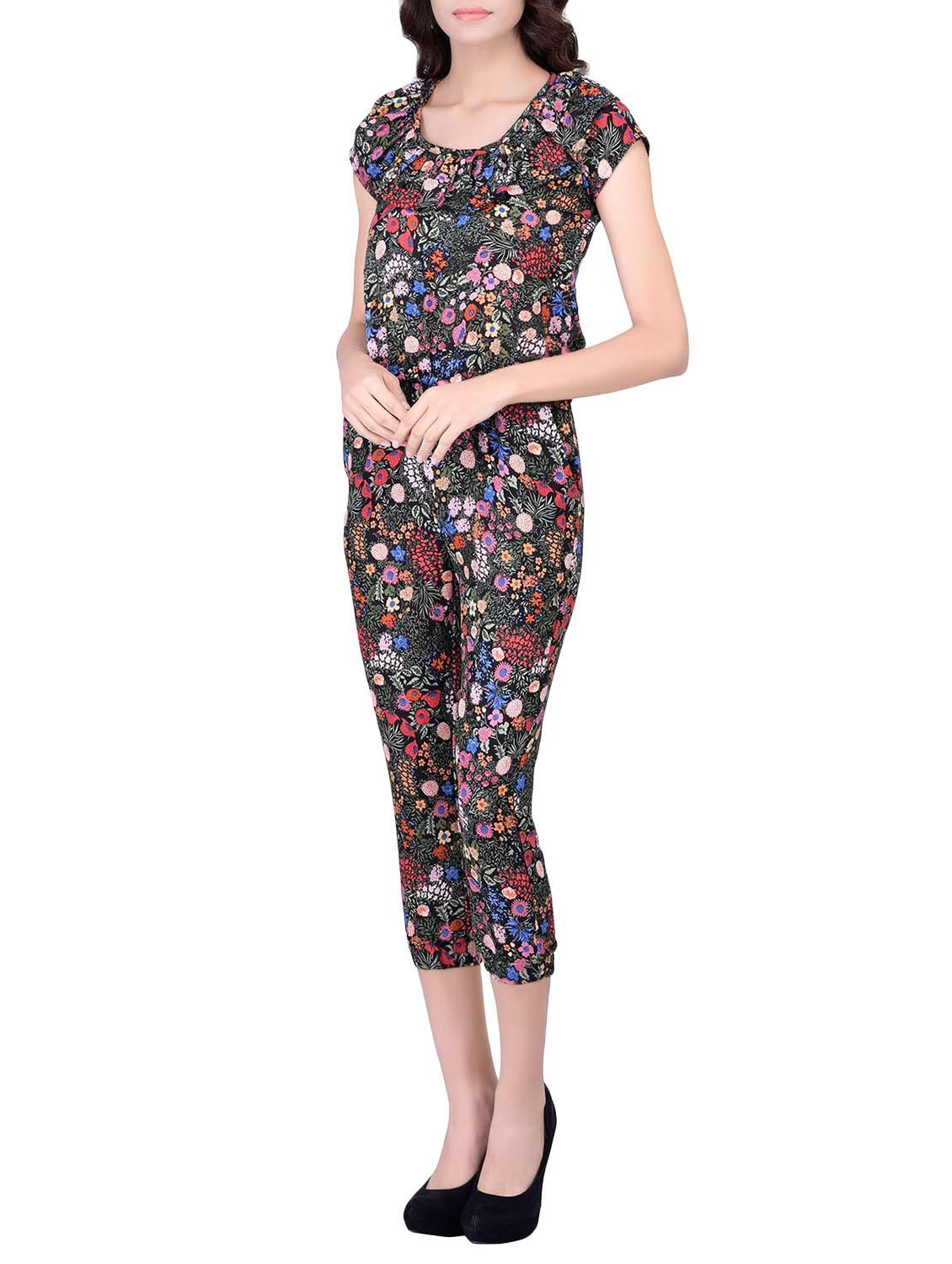 black polyester 34 jumpsuit - 12755839 - Zoom Image - 2
