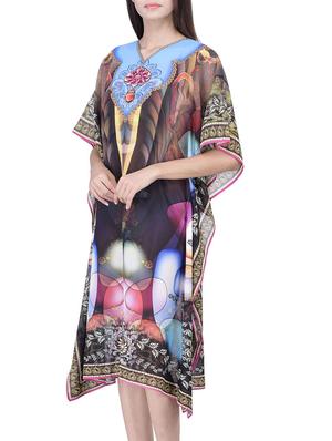 multi colored polyester kaftan - 12755842 - Standard Image - 2