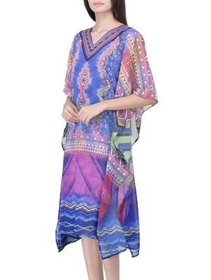 multi colored polyester kaftan - 12755847 - Standard Image - 2