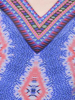 multi colored polyester kaftan - 12755847 - Standard Image - 4