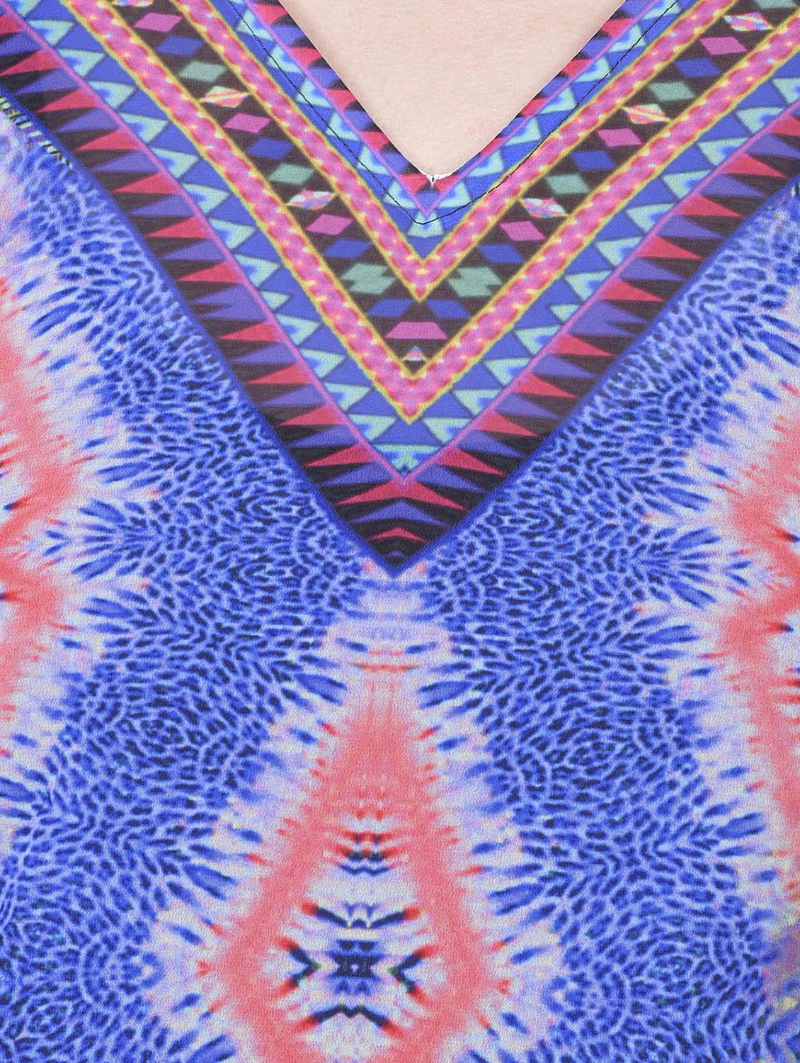 multi colored polyester kaftan - 12755847 - Zoom Image - 4