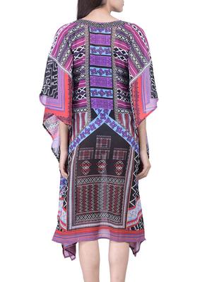 multi colored polyester kaftan - 12755848 - Standard Image - 3