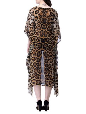 brown polyester kaftan - 12755849 - Standard Image - 3