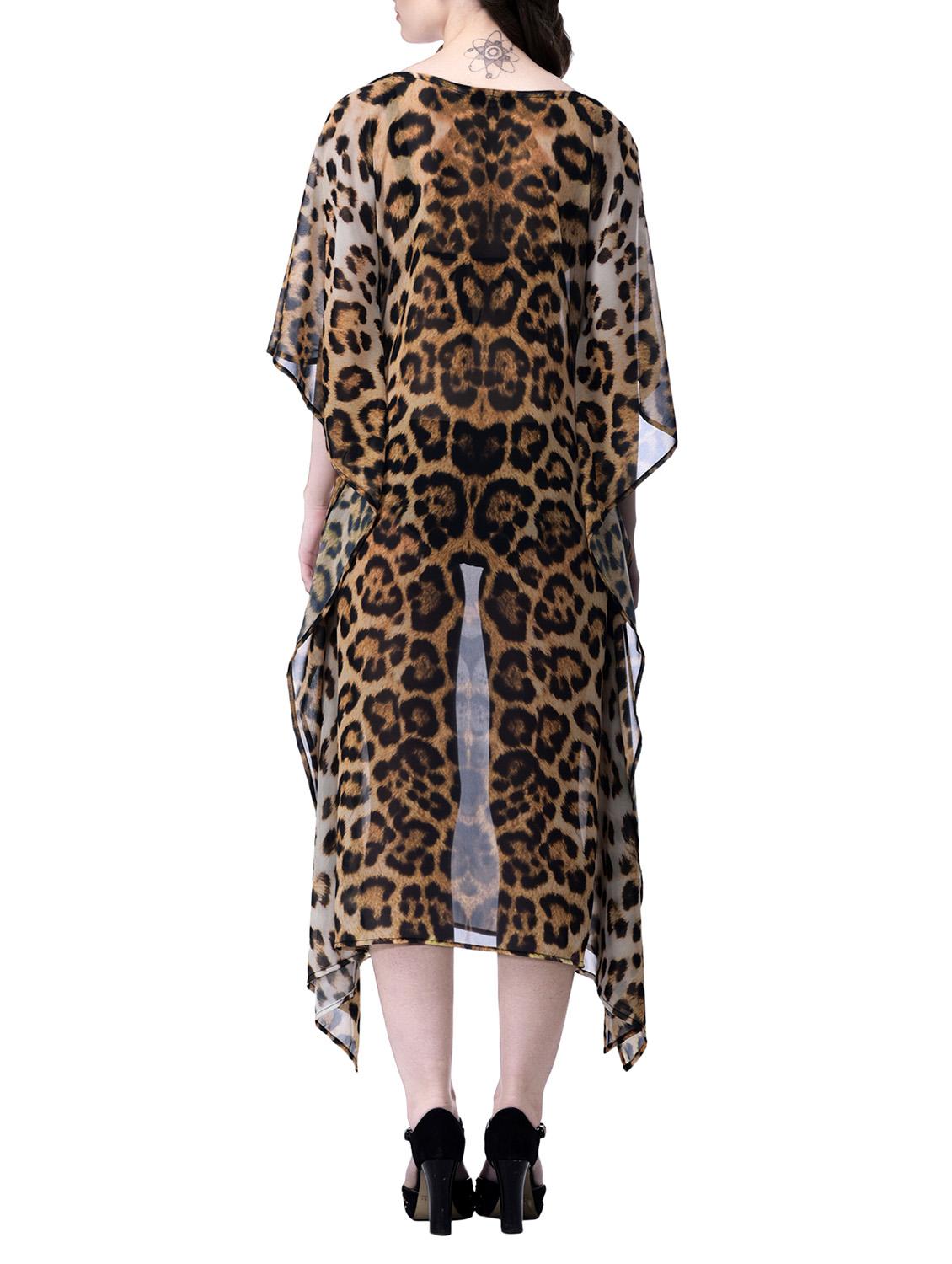 brown polyester kaftan - 12755849 - Zoom Image - 3