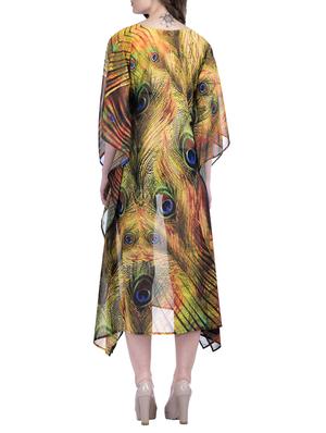 multi colored polyester kaftan - 12755850 - Standard Image - 3