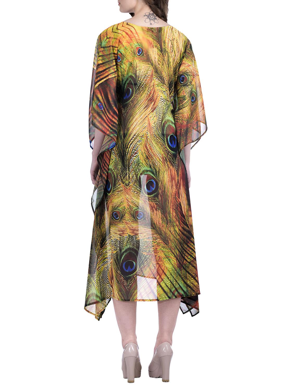 multi colored polyester kaftan - 12755850 - Zoom Image - 3