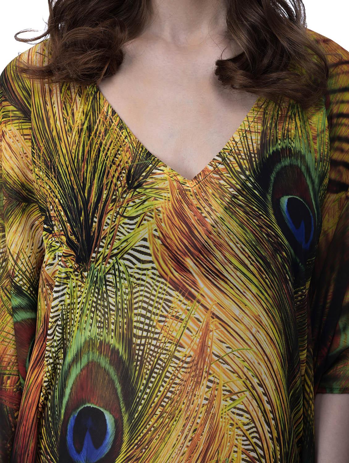 multi colored polyester kaftan - 12755850 - Zoom Image - 4