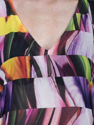 multi colored polyester kaftan - 12755853 - Standard Image - 4