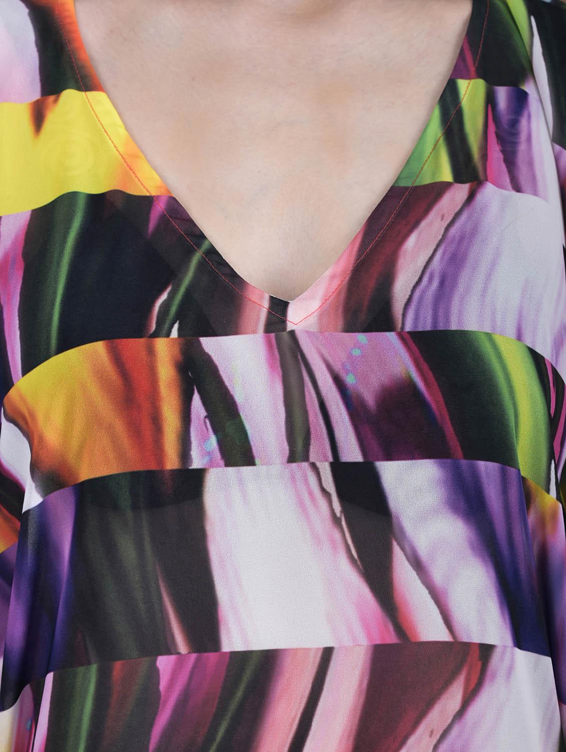 multi colored polyester kaftan - 12755853 - Zoom Image - 4