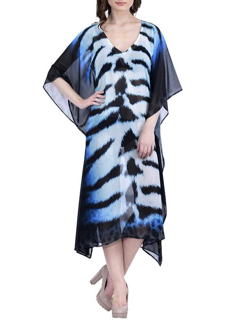 blue polyester kaftan - 12755854 - Standard Image - 1