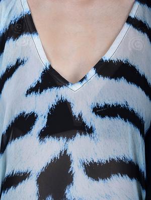 blue polyester kaftan - 12755854 - Standard Image - 4