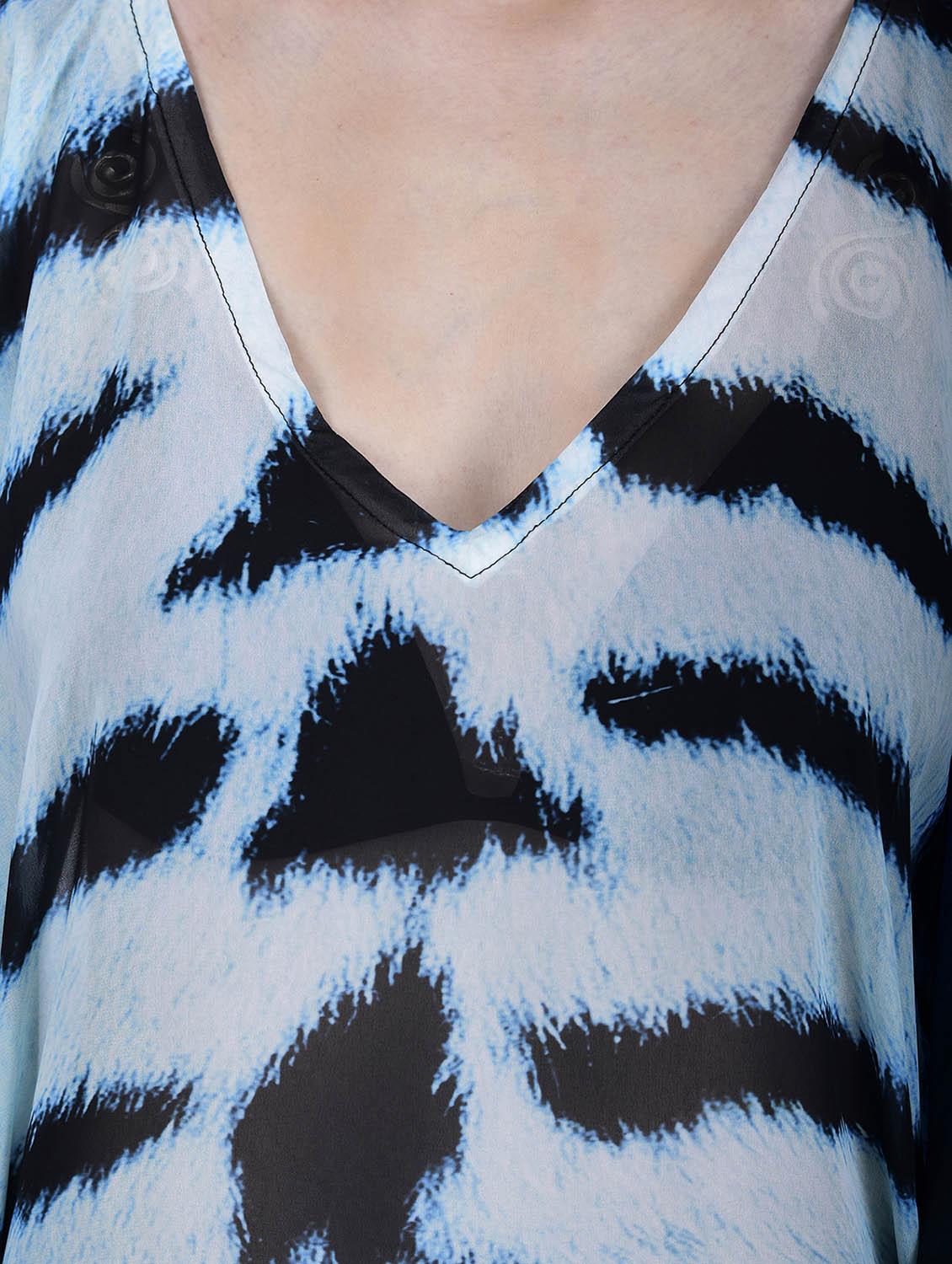 blue polyester kaftan - 12755854 - Zoom Image - 4