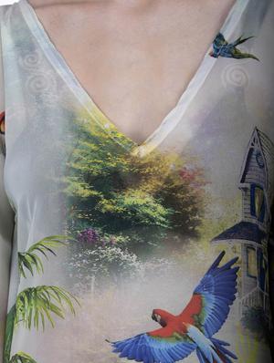 multi colored polyester coverup - 12755857 - Standard Image - 4