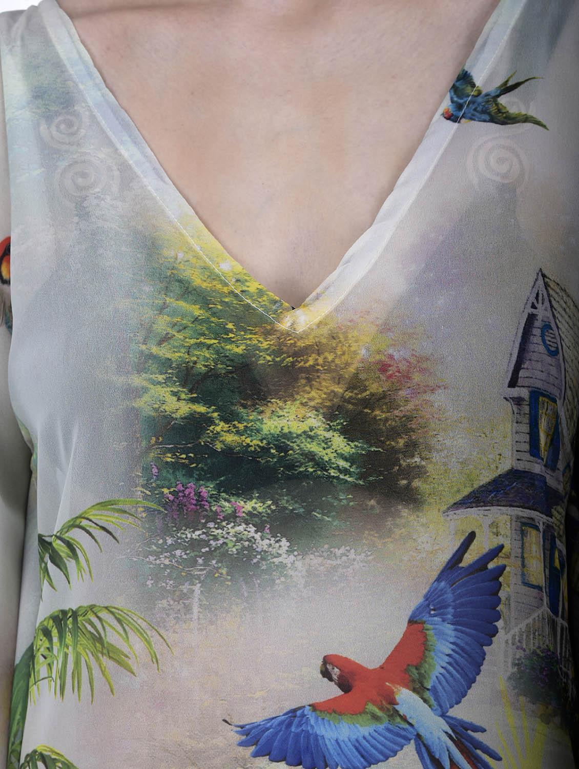 multi colored polyester coverup - 12755857 - Zoom Image - 4