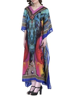 multi colored polyester kaftan - 12755865 - Standard Image - 2